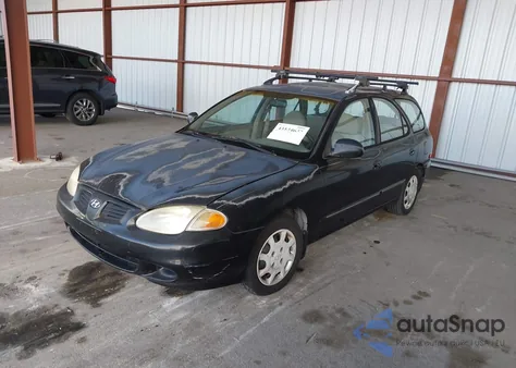 2000 Hyundai Elantra Gls из США, поврежденный, VIN KMHJW35F0YU179853